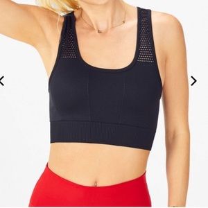 Fabletics Black Mesh Sports Bra